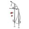 Aqua Vintage CCK8401DKL Freestanding Tub Faucet with Supply Line, Stop Valve, Polished Chrome CCK8401DKL - alternate 1